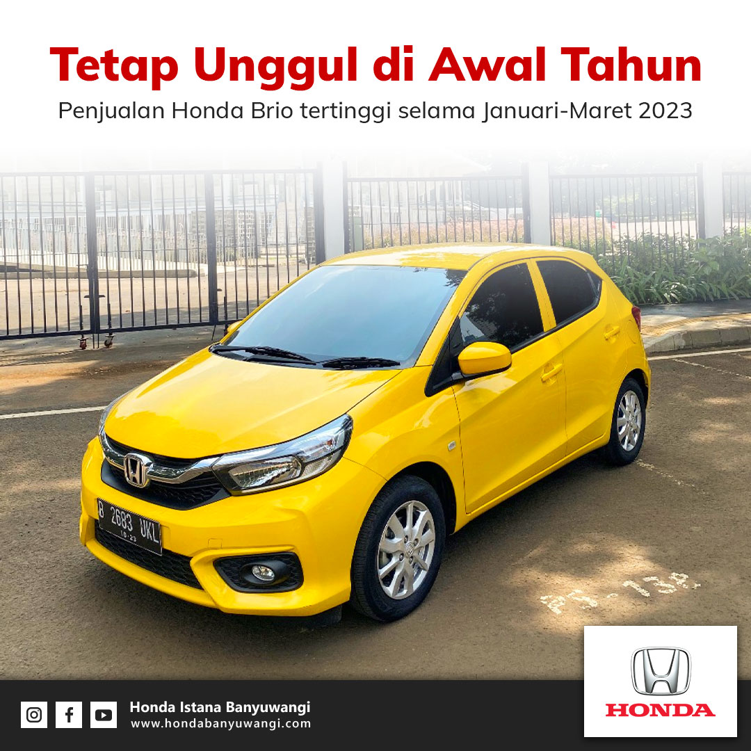 Honda Brio Mobil Terlaris Di Indonesia Selama Q1 2023 | Honda Istana ...