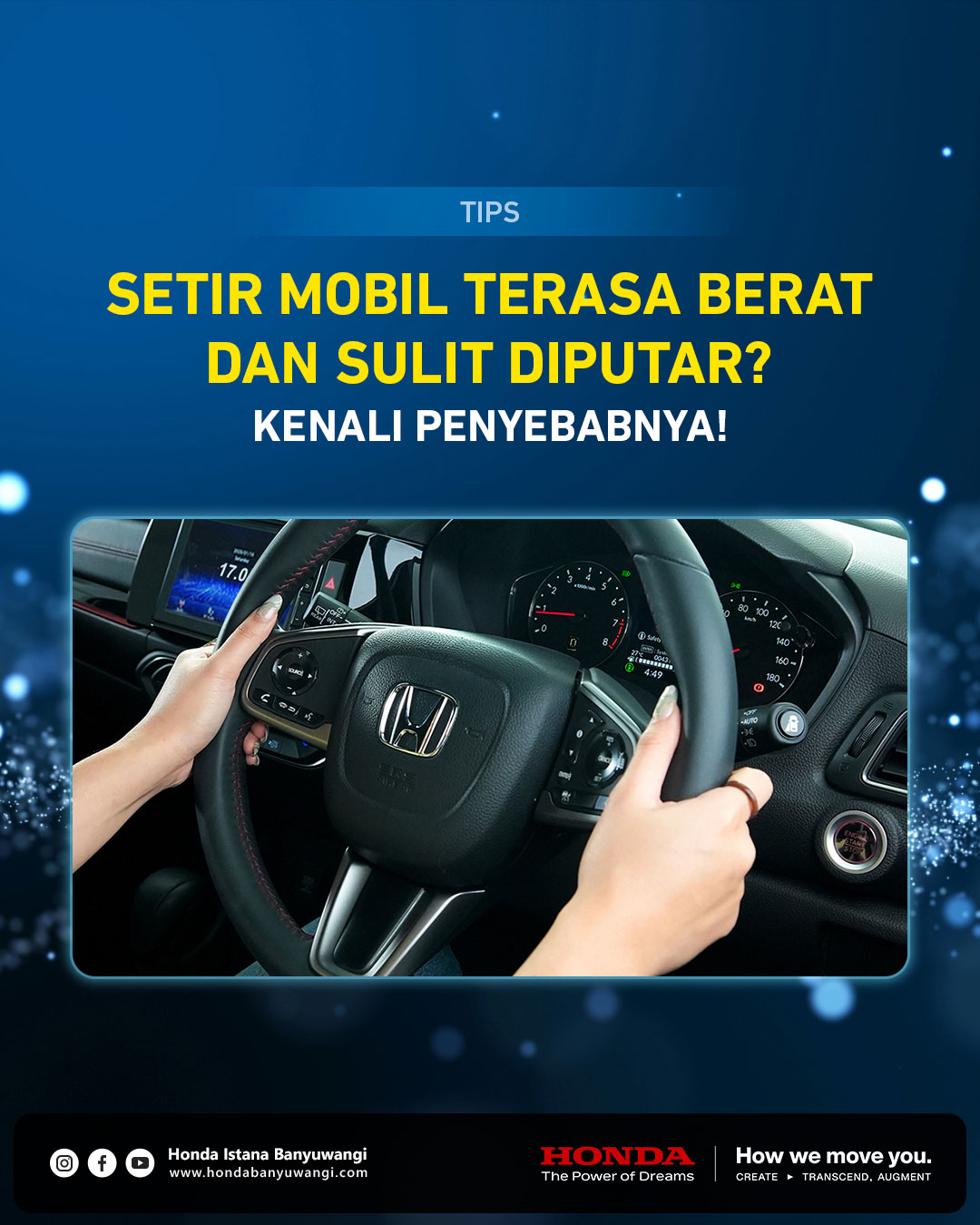 Penyebab Setir Mobil Berat dan Sulit Diputar