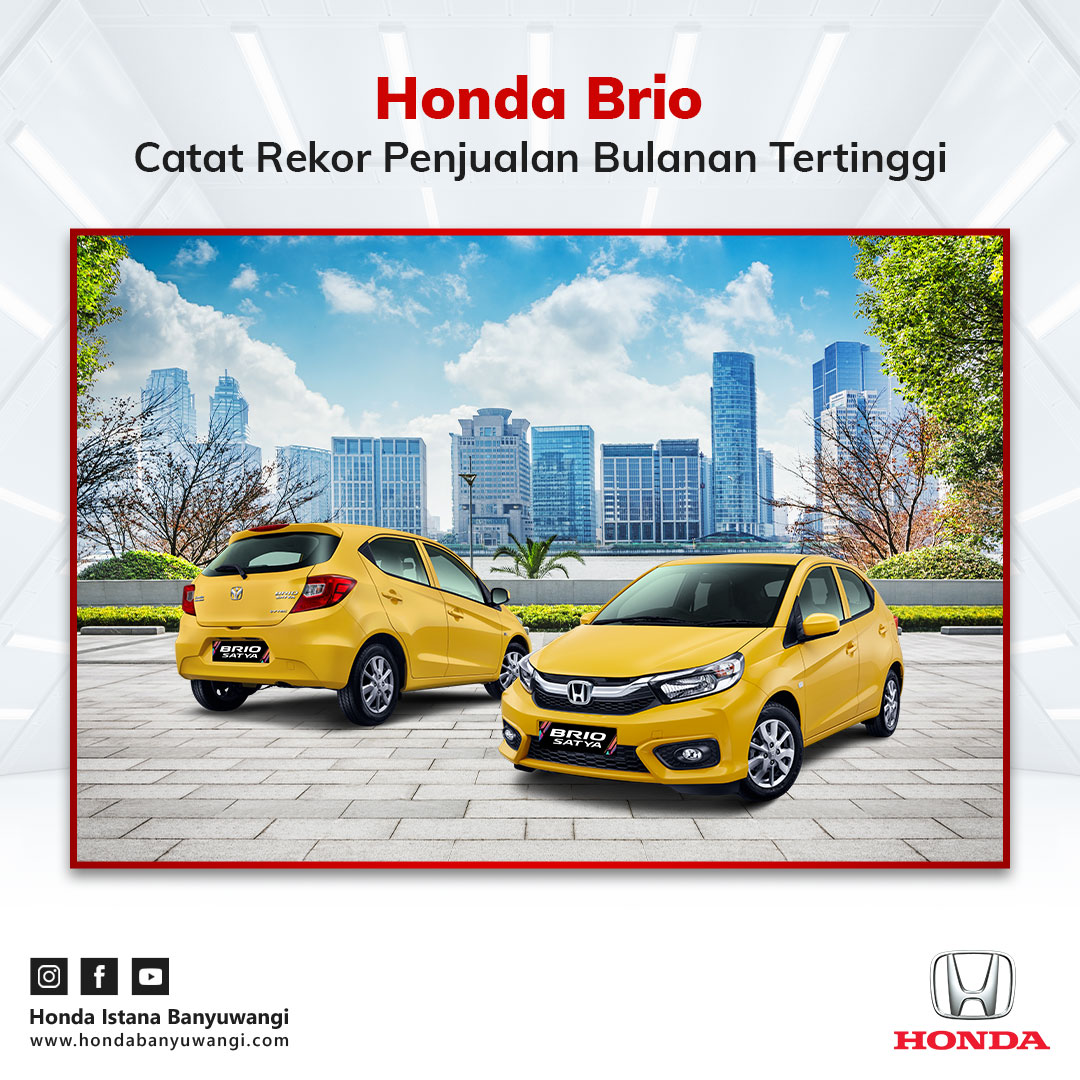 Rekor Penjualan Bulanan Tertinggi Honda Brio