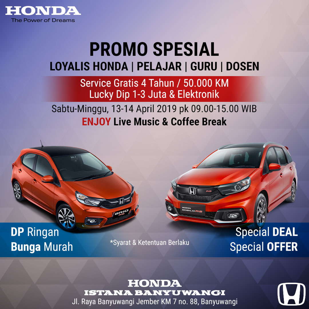 Promo Spesial Honda Istana Banyuwangi