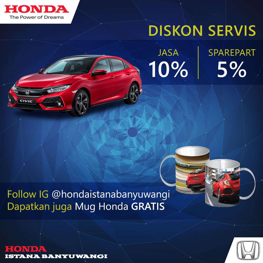 Diskon Servis Honda Istana Banyuwangi